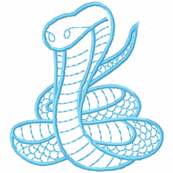 Snake Embroidery Design 8